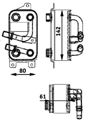 MAHLE Ölkühler, Automatikgetriebe (CLC 43 000P) MAHLE Ölkühler, Automatikgetriebe (CLC 43 000P)