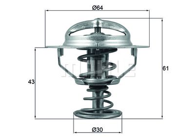 MAHLE Thermostat, Kühlmittel (TX 178 78D) Thumbnail