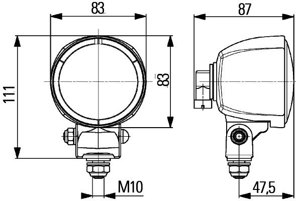 HELLA Arbeitsscheinwerfer (1G0 996 176-051)