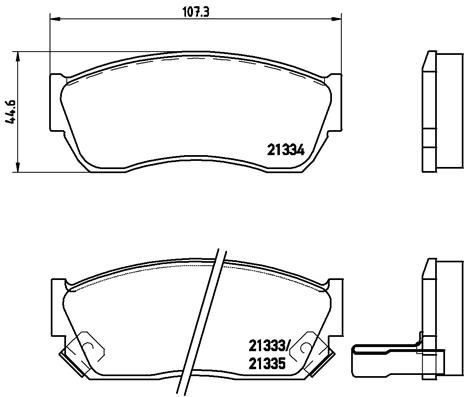 BREMBO Bremsbelagsatz, Scheibenbremse (P 79 005)