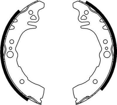 HELLA Bremsbackensatz (8DB 355 000-381)