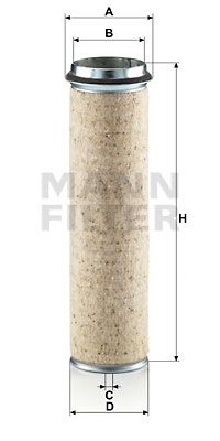MANN-FILTER Sekundärluftfilter (CF 1000)