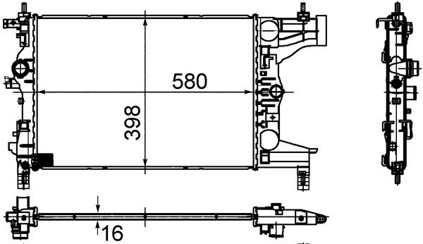 MAHLE Kühler, Motorkühlung (CR 945 000S)