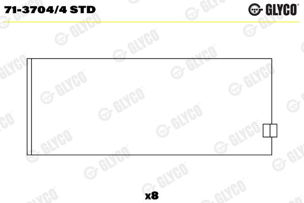 GLYCO Pleuellager (71-3704/4 STD)