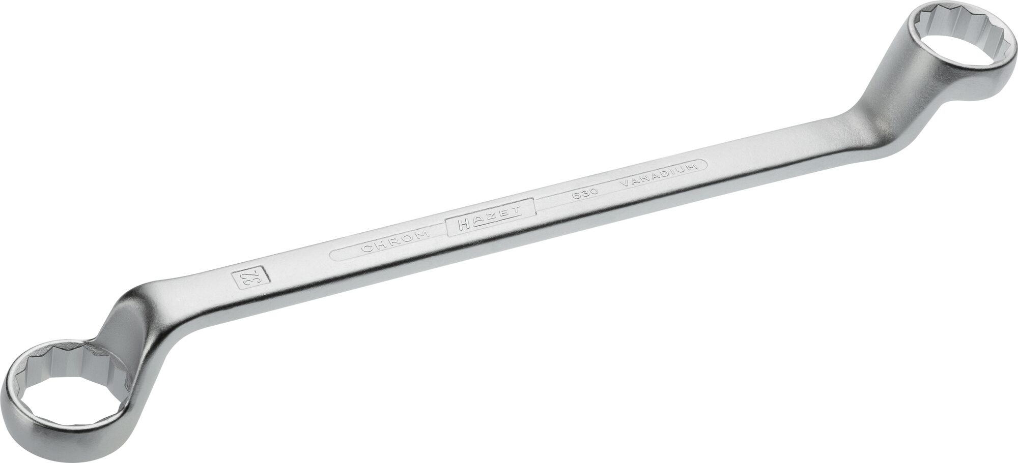 HAZET Doppel-Ringschlüssel 630-30X32 ∙ Außen-Doppel-Sechskant Profil ∙ 30 x 32 mm