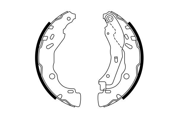 BOSCH Bremsbackensatz (0 986 487 771)