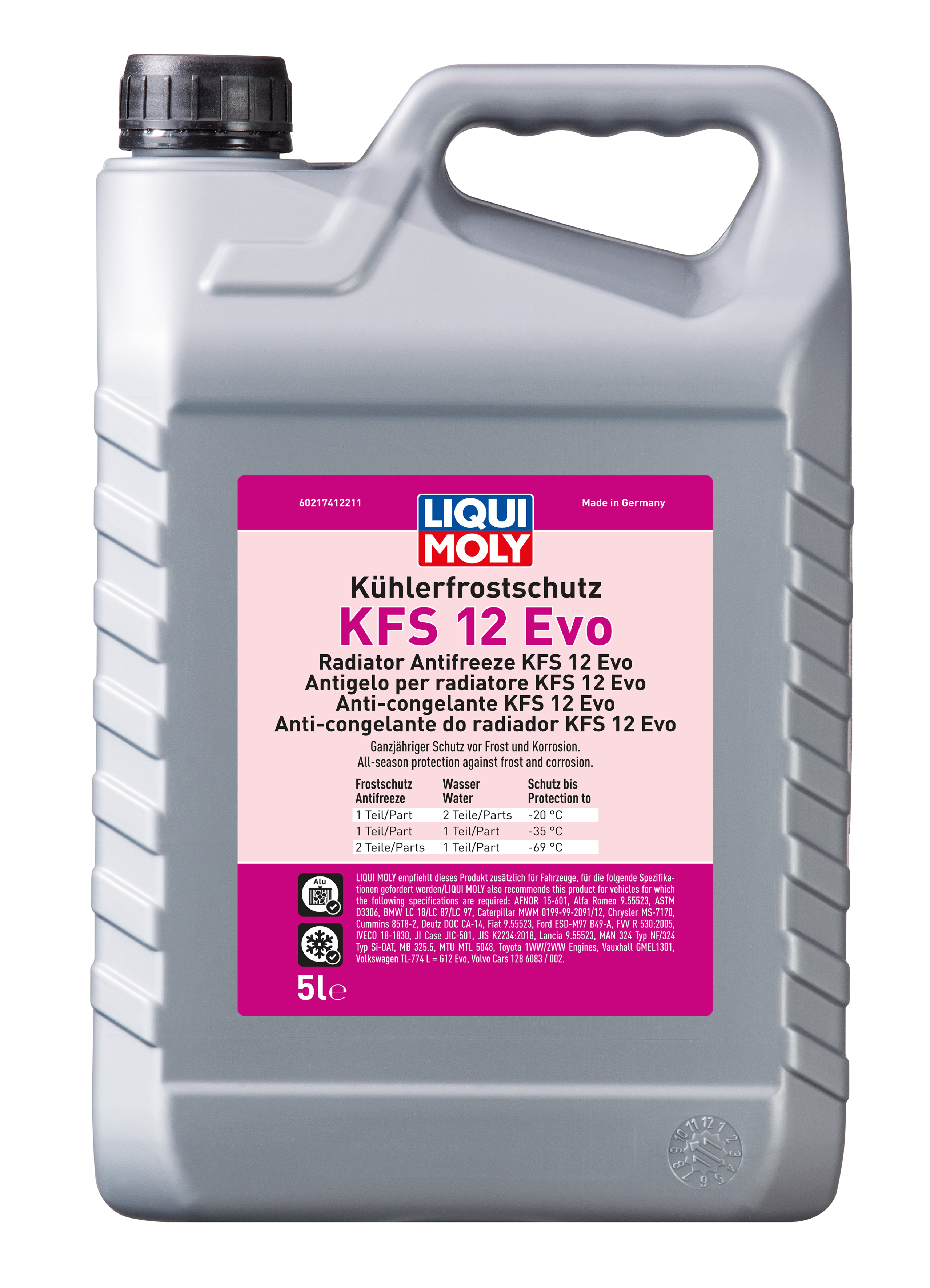 LIQUI MOLY Kühlerfrostschutz KFS 12 Evo, 5 l (21741)