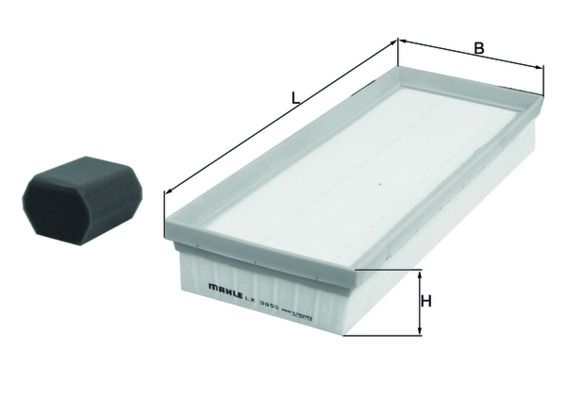 KNECHT Luftfilter (LX 3955 KIT)