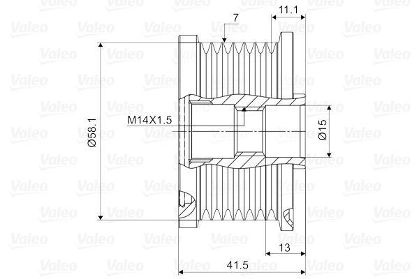 VALEO Generatorfreilauf (588082)