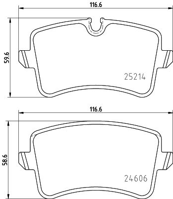 HELLA Bremsbelagsatz, Scheibenbremse (8DB 355 025-311)