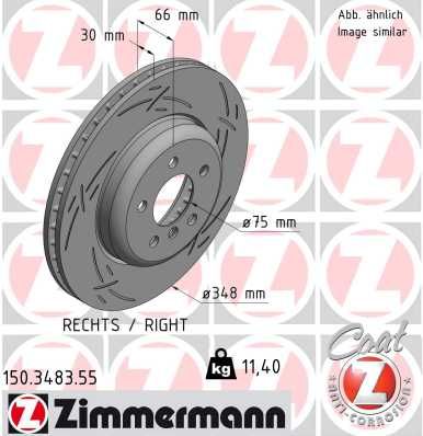 ZIMMERMANN Bremsscheibe (150.3483.55)