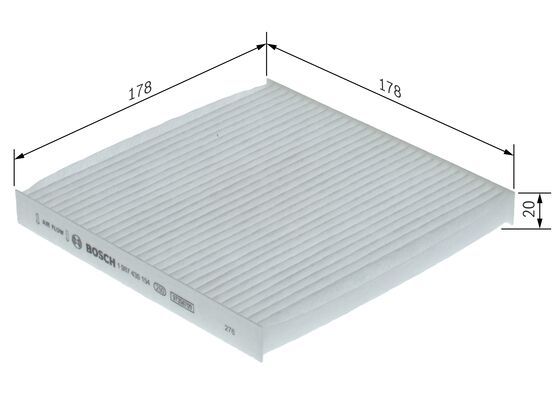 BOSCH Filter, Innenraumluft (1 987 435 154)