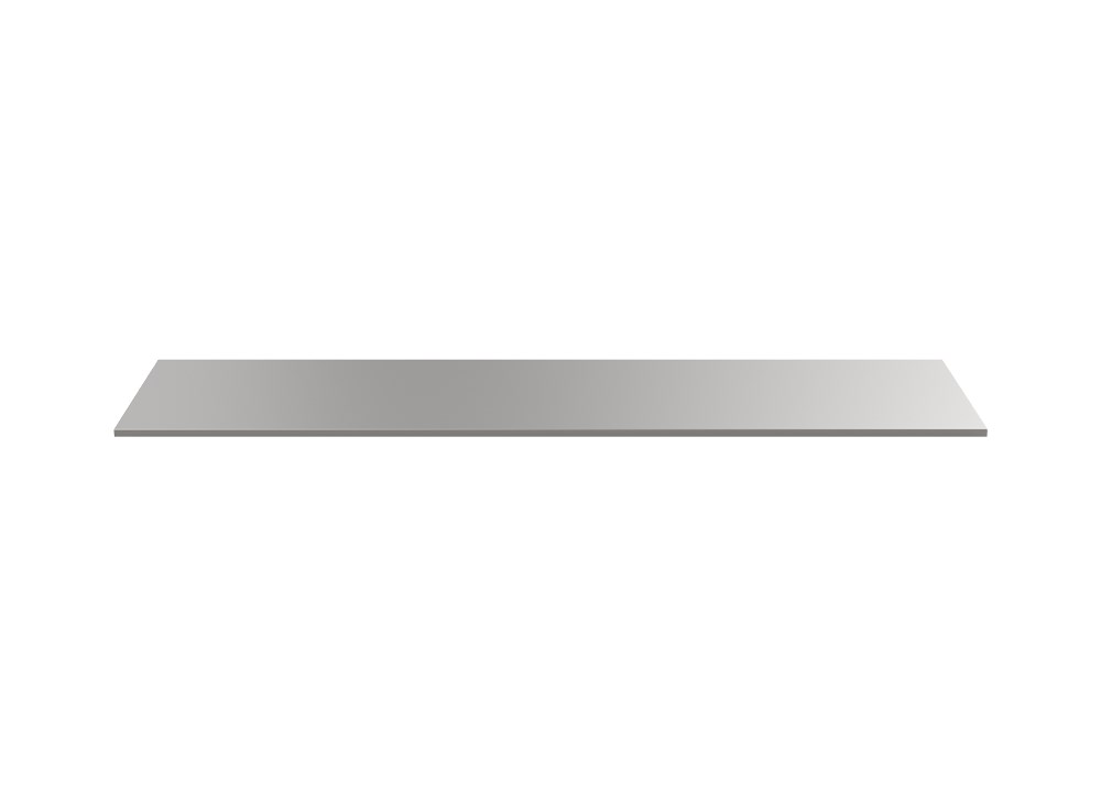 MSS+ Edelstahlarbeitsplatte 2161x650x20mm