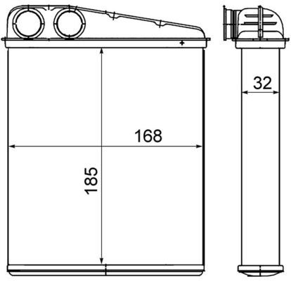 MAHLE Wärmetauscher, Innenraumheizung (AH 8 000S) Thumbnail