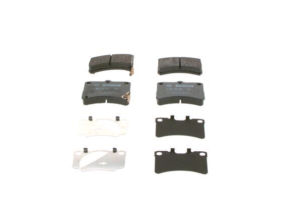 BOSCH Bremsbelagsatz, Scheibenbremse (0 986 424 643)