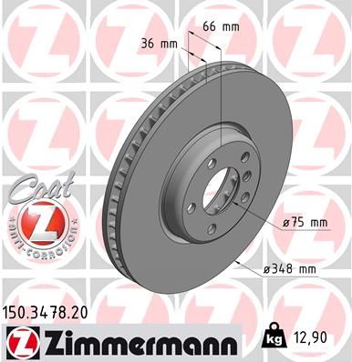 ZIMMERMANN Bremsscheibe (150.3478.20)