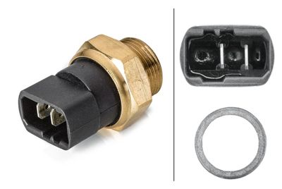 HELLA Temperaturschalter, Kühlerlüfter (6ZT 007 801-001)