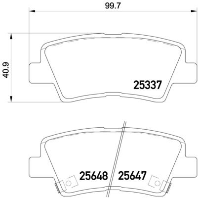 BREMBO Bremsbelagsatz, Scheibenbremse (P 30 054)