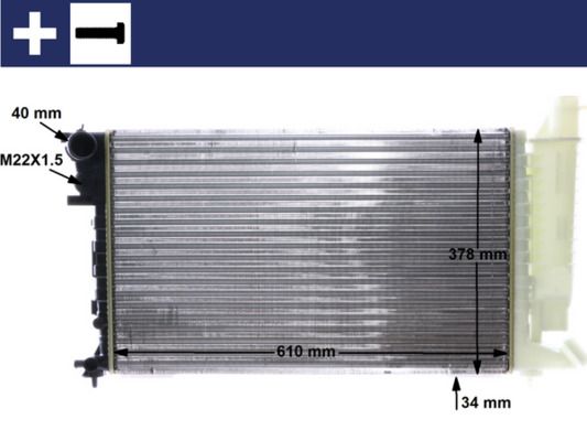 MAHLE Kühler, Motorkühlung (CR 481 000S) 4057635085755 CR 481 000S