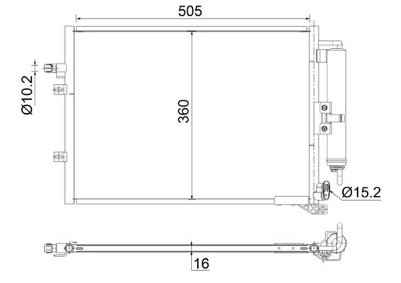 MAHLE Kondensator, Klimaanlage (AC 721 000S)
