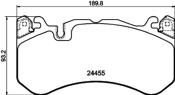 HELLA Bremsbelagsatz, Scheibenbremse (8DB 355 040-091)