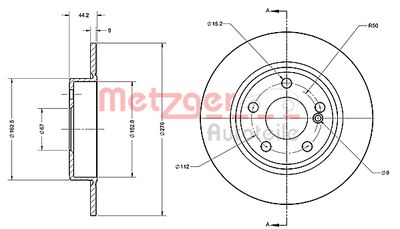 METZGER Bremsscheibe (6110720)