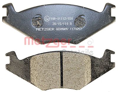 METZGER Bremsbelagsatz, Scheibenbremse (1170257)