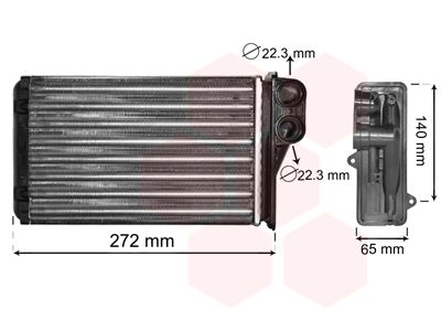 VAN WEZEL Wärmetauscher, Innenraumheizung (40006292) 5410909387853 40006292