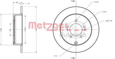 METZGER Bremsscheibe (6110197)
