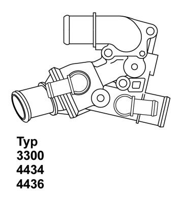 BorgWarner (Wahler) Thermostat, Kühlmittel (3300.80D)