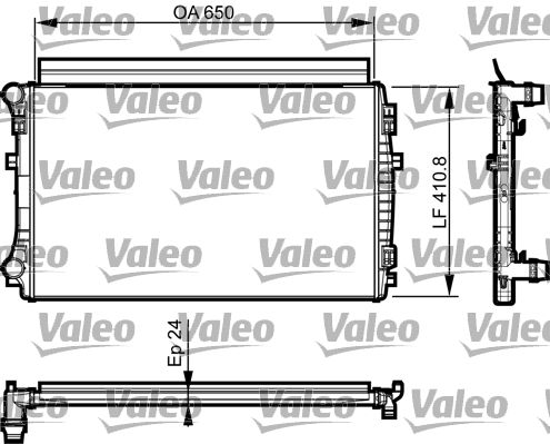 VALEO Kühler, Motorkühlung (735558)
