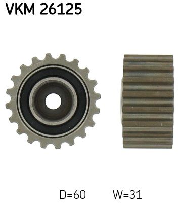 SKF Umlenk-/Führungsrolle, Zahnriemen (VKM 26125)