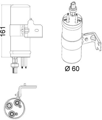 MAHLE Trockner, Klimaanlage (AD 55 000S)