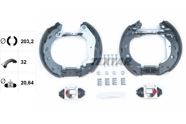 TEXTAR Bremsbackensatz (84057402)