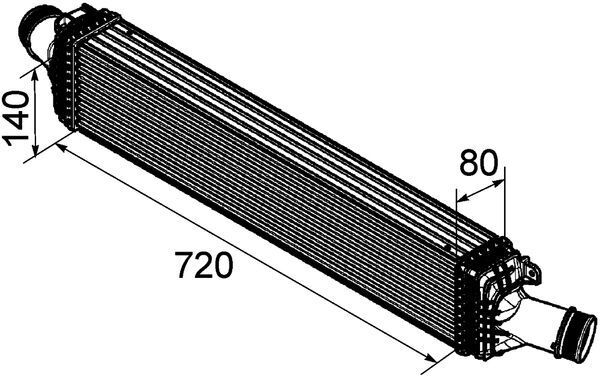 MAHLE Ladeluftkühler (CI 142 000P)