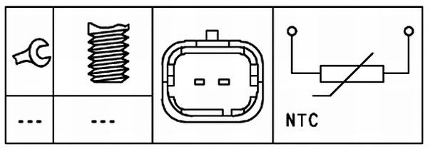 HELLA Sensor, Kühlmitteltemperatur (6PT 009 309-431)