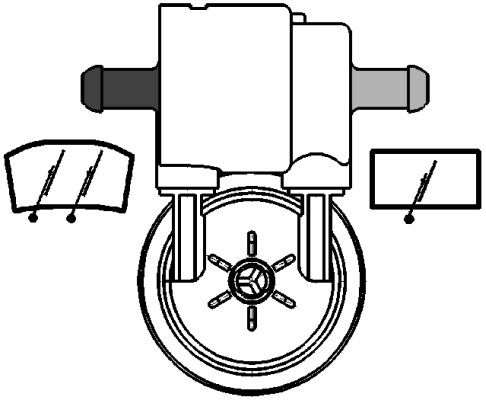 HELLA Waschwasserpumpe, Scheibenreinigung (8TW 005 206-031)