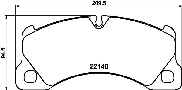 HELLA Bremsbelagsatz, Scheibenbremse (8DB 355 040-631)