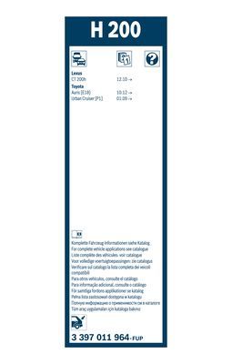 BOSCH Wischblatt (3 397 011 964)