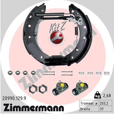ZIMMERMANN Bremsbackensatz (20990.129.9)