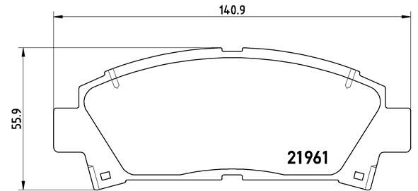 BREMBO Bremsbelagsatz, Scheibenbremse (P 83 028)