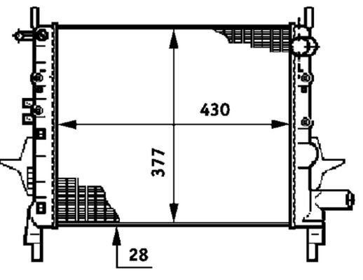 MAHLE Kühler, Motorkühlung (CR 614 000P)