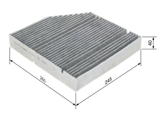 BOSCH Filter, Innenraumluft (1 987 435 617) BOSCH Filter, Innenraumluft (1 987 435 617)