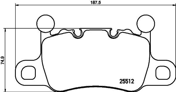 BREMBO Bremsbelagsatz, Scheibenbremse (P 65 038)