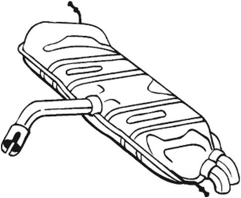 BOSAL Endschalldämpfer (233-135) Thumbnail
