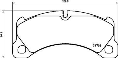 HELLA Bremsbelagsatz, Scheibenbremse (8DB 355 021-191)