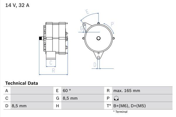 BOSCH Generator (0 986 030 130)