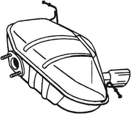 BOSAL Endschalldämpfer (247-413) Thumbnail