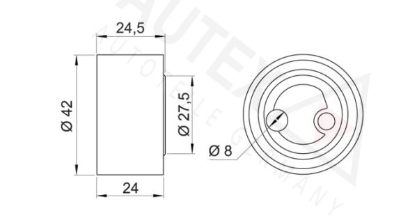 AUTEX Spannrolle, Zahnriemen (641239)