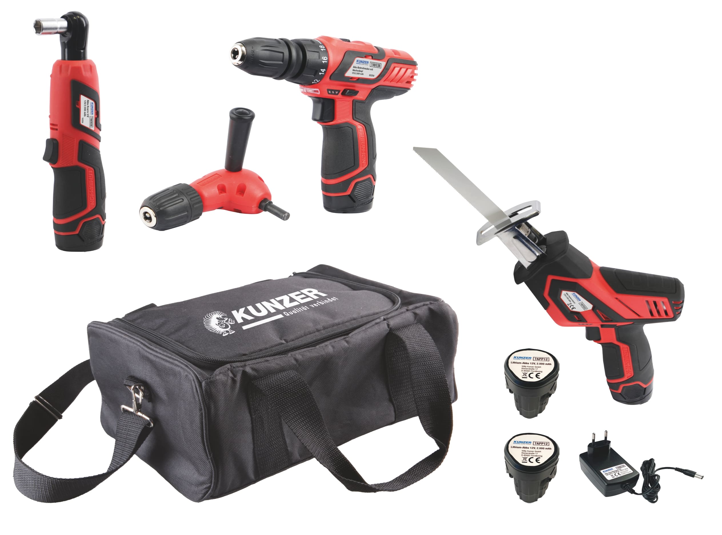 Akku-Werkzeugsatz 12V, 6-teilig Akku-Werkzeugsatz 12V, 6-teilig